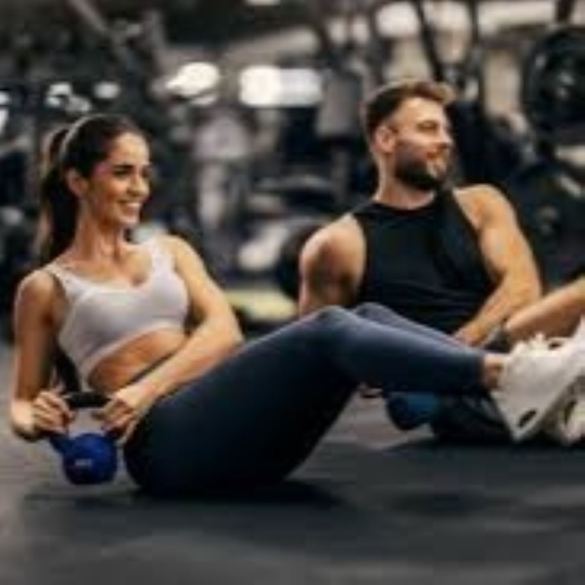 People working out together